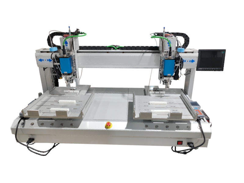 Desktop six-axis air-blow screw machine